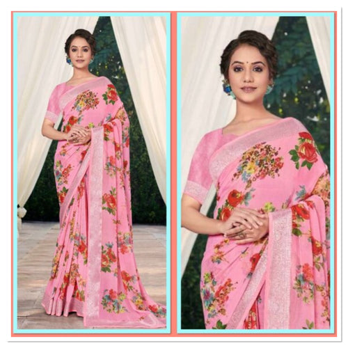 Georgette saree 1542
