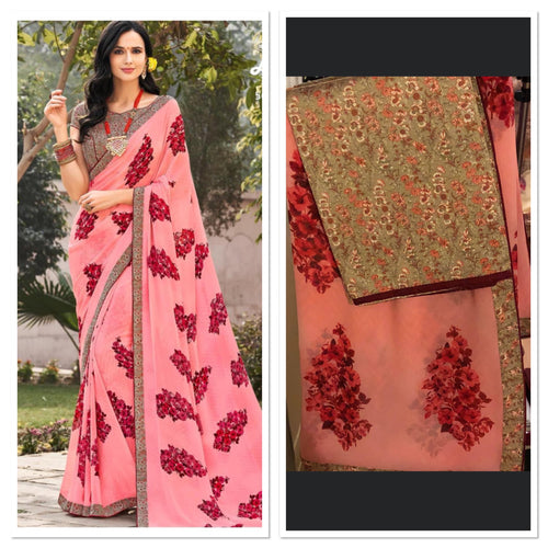 Georgette saree 344