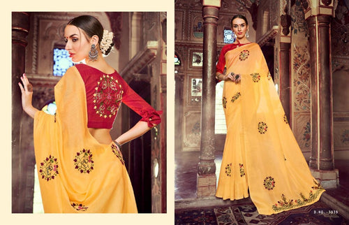 Linen saree 306