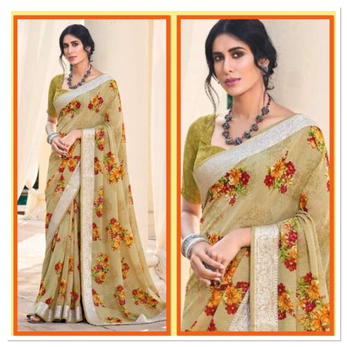 Georgette saree 1539