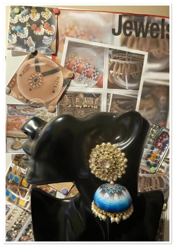 Large jhoomar earrings