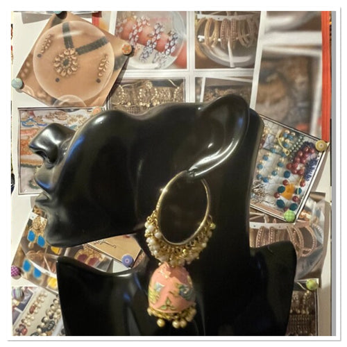 Large jhoomar earrings