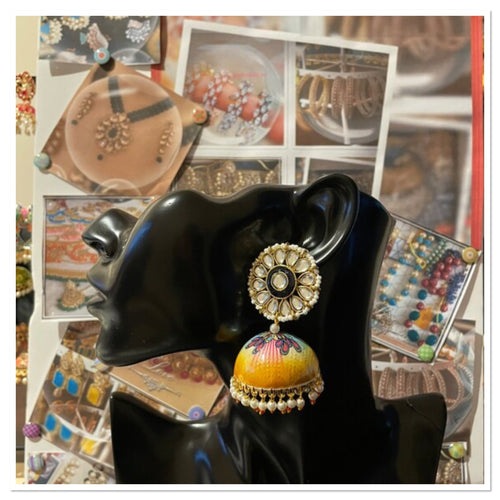 Large jhoomar earrings