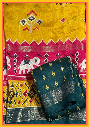 Cotton silk saree 1641