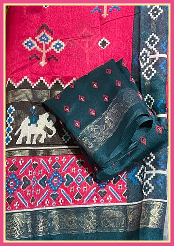 Cotton silk saree 1637