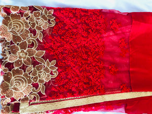 Georgette saree 329