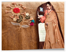 Load image into Gallery viewer, Linen saree 308